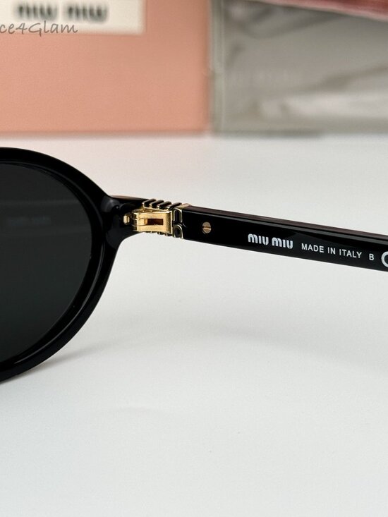 Miu Miu REGARD Women Sunglasses Black Grey MU04ZS 1AB5S0 NEW AUTHENTIC main image 10